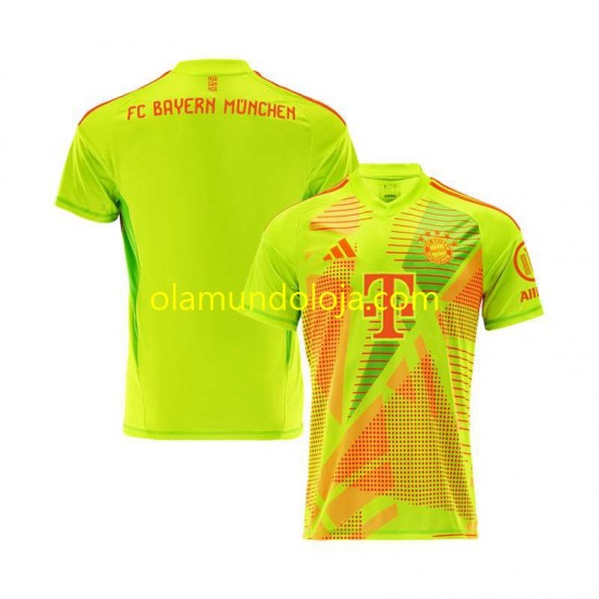 Camisola Bayern de Munique Guarda-redes Homem Equipamento Primeiro 2024-2025 Manga Curta